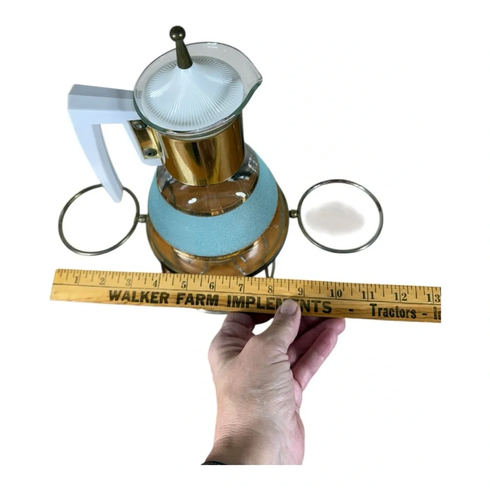 Mid-Century Coffee‎ Carafe With Warmer Holder